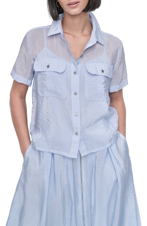 Tech Poplin Button-Up Shirt