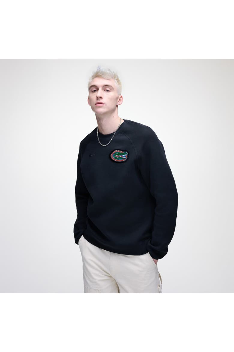 Men's Nike Black Florida Gators Tech Fleece Raglan Sweatshirt, Main, color, Black