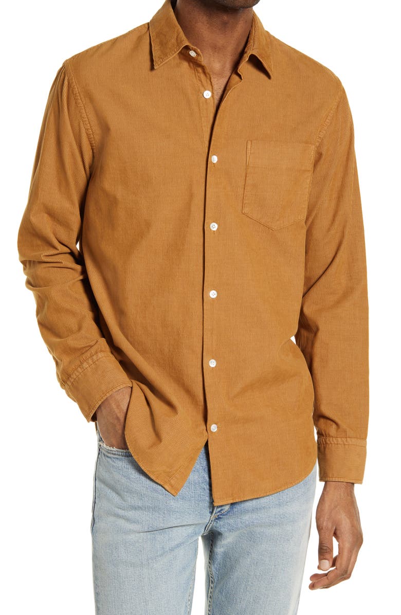 NN07 Errico Slim Fit Stripe Button-Up Shirt, Main, color, 