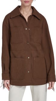 Levi's Fringe Faux Suede Chore Jacket