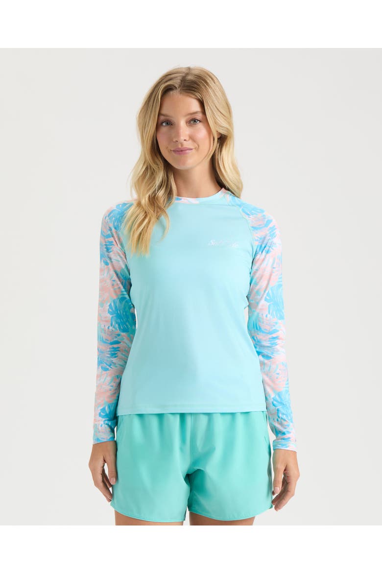 On Holiday SLX Performance Long Sleeve Shirt, Main, color, Light Aruba