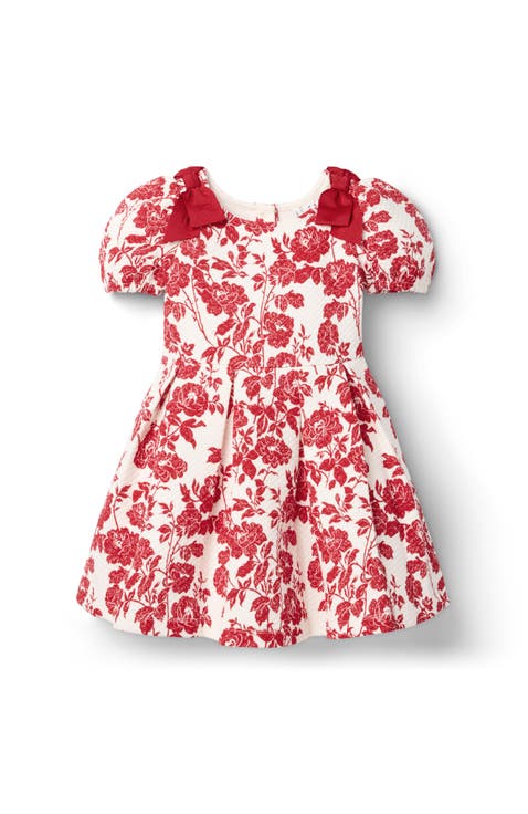 The Floral Quilted Bow Dress (Toddler)