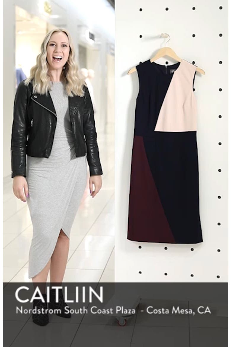 Scuba Colorblock Sheath Dress video