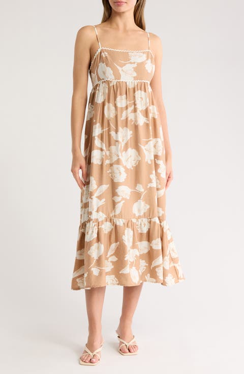 Floral Print Midi Dress