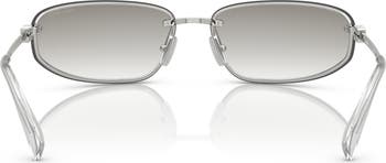 69mm Oversize Oval Sunglasses