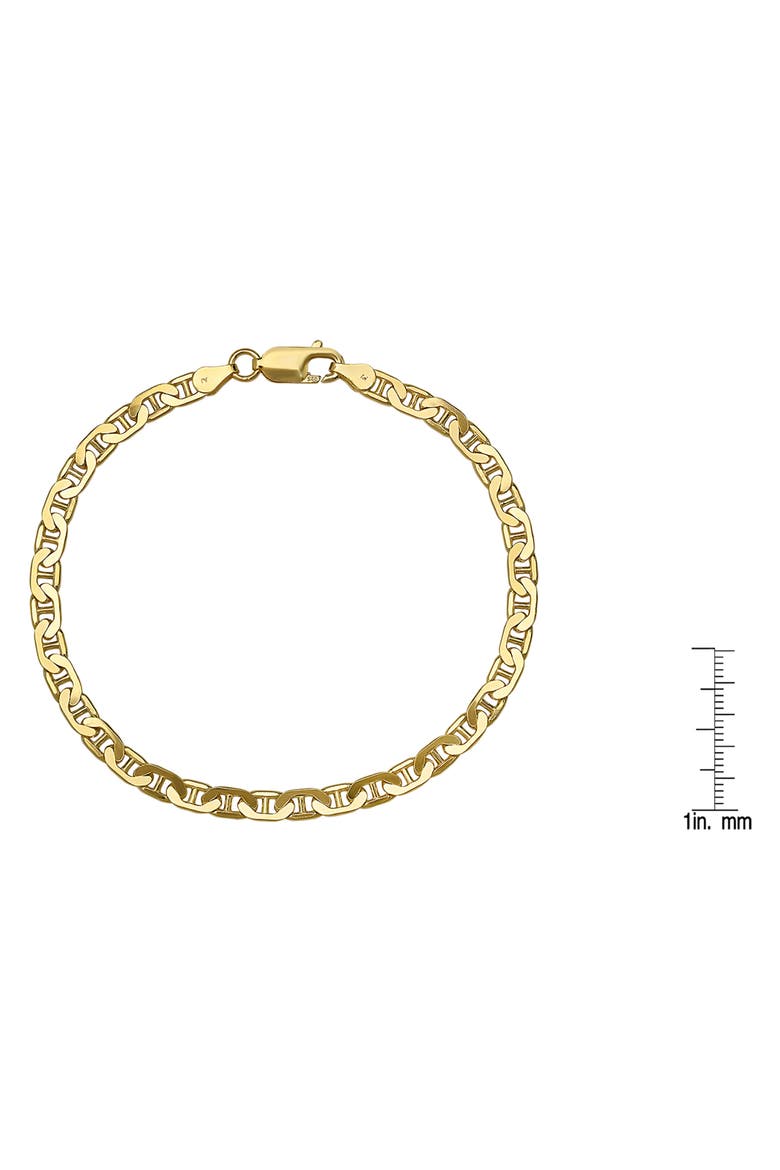 Men's Thin Mariner Chain Bracelet, Alternate, color, GOLD