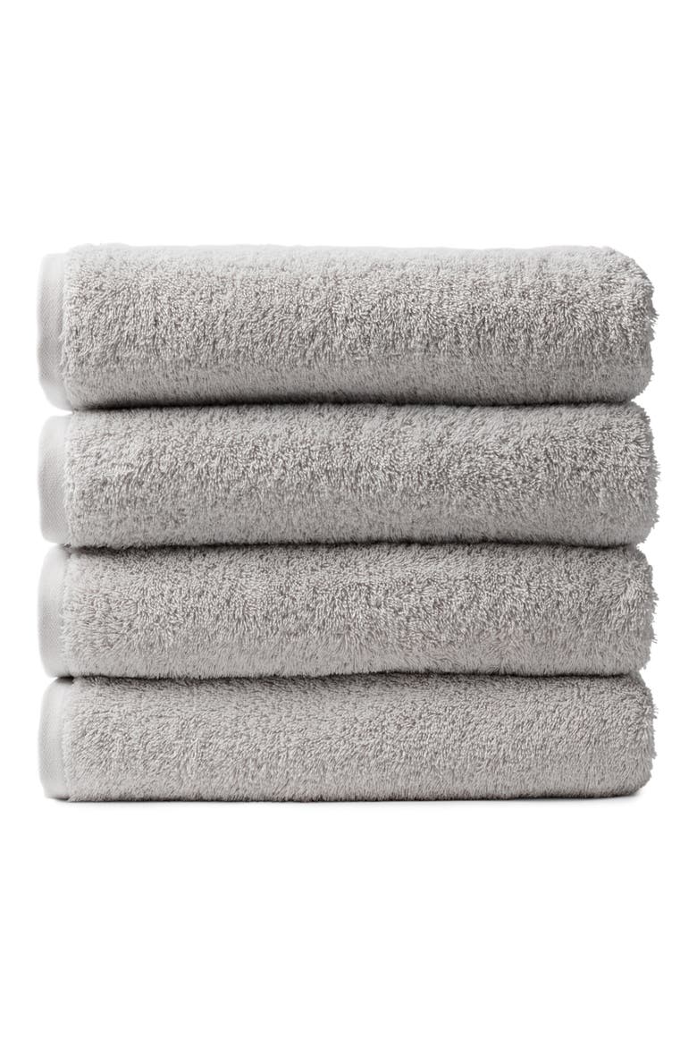 Cloud Loom™ 4-Piece Organic Cotton Bath Towel Set, Main, color, FOG
