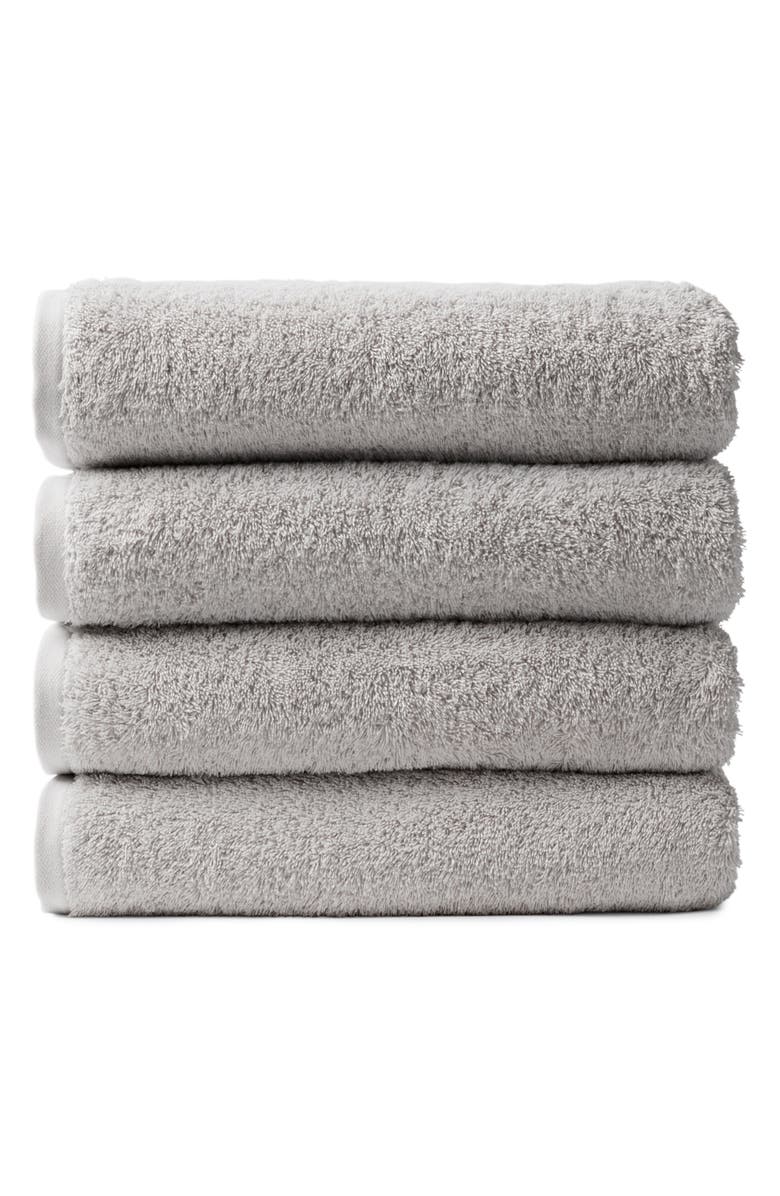 Coyuchi Cloud Loom<sup>™</sup> 4-Piece Organic Cotton Bath Towel Set, Main, color,