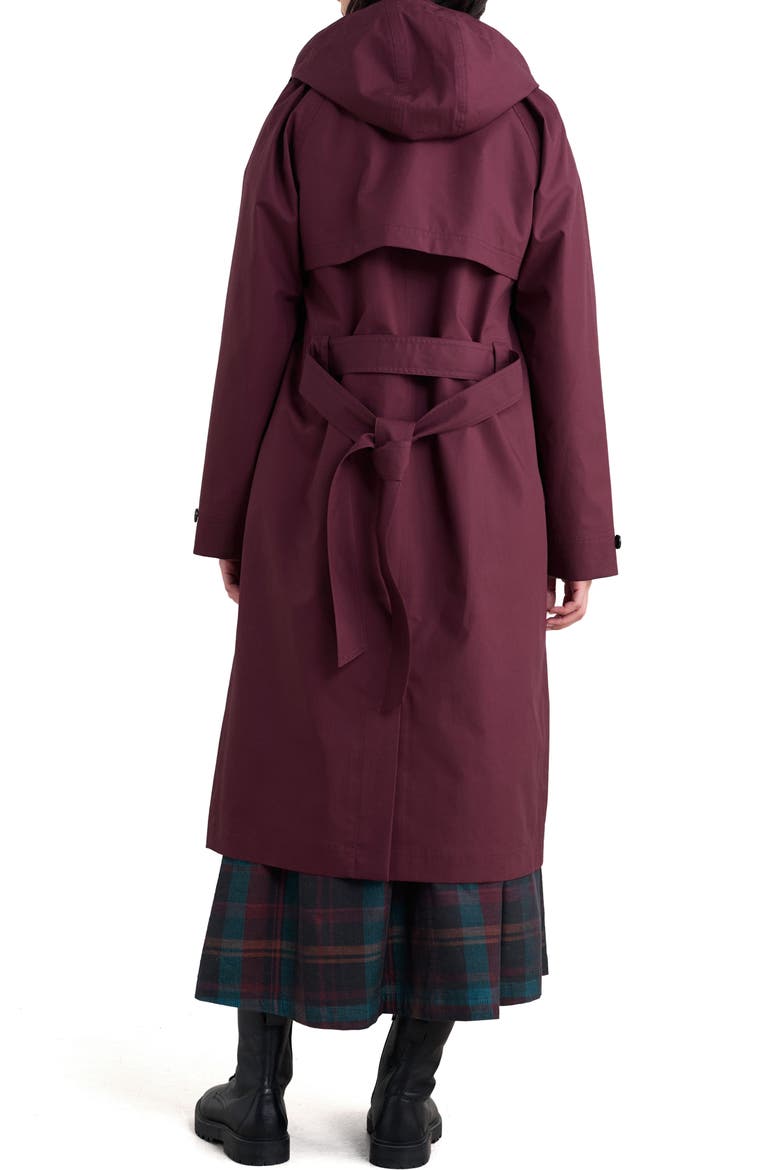 Penweathers Waterproof Trench Coat, Alternate, color, MERLOT