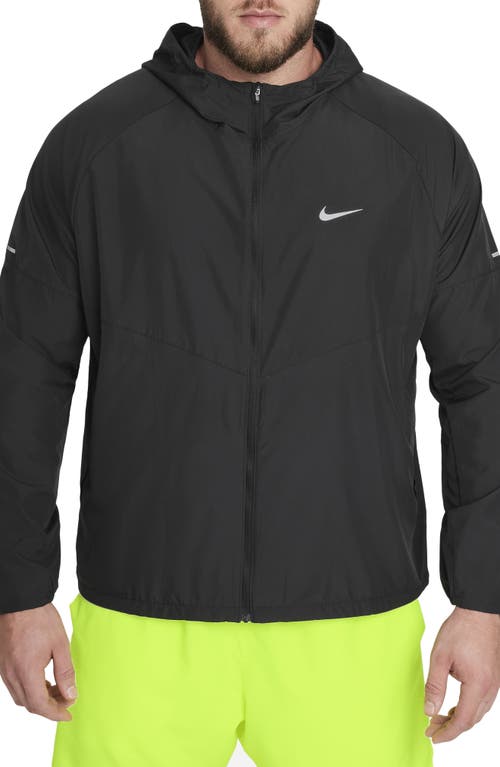 Nike Men's Miler Repel Running Jacket In Black/black