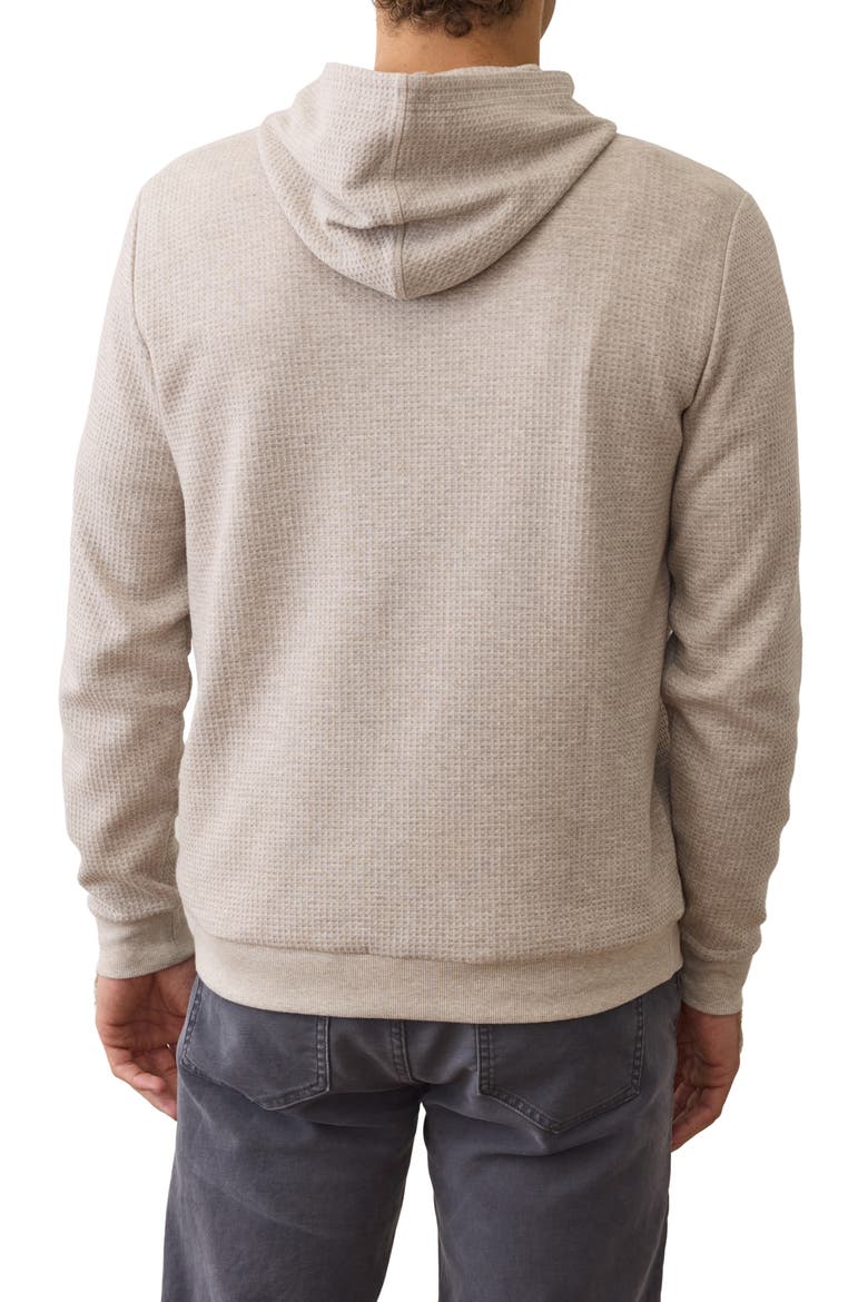 Waffle Knit Hoodie, Alternate, color, OATMEAL