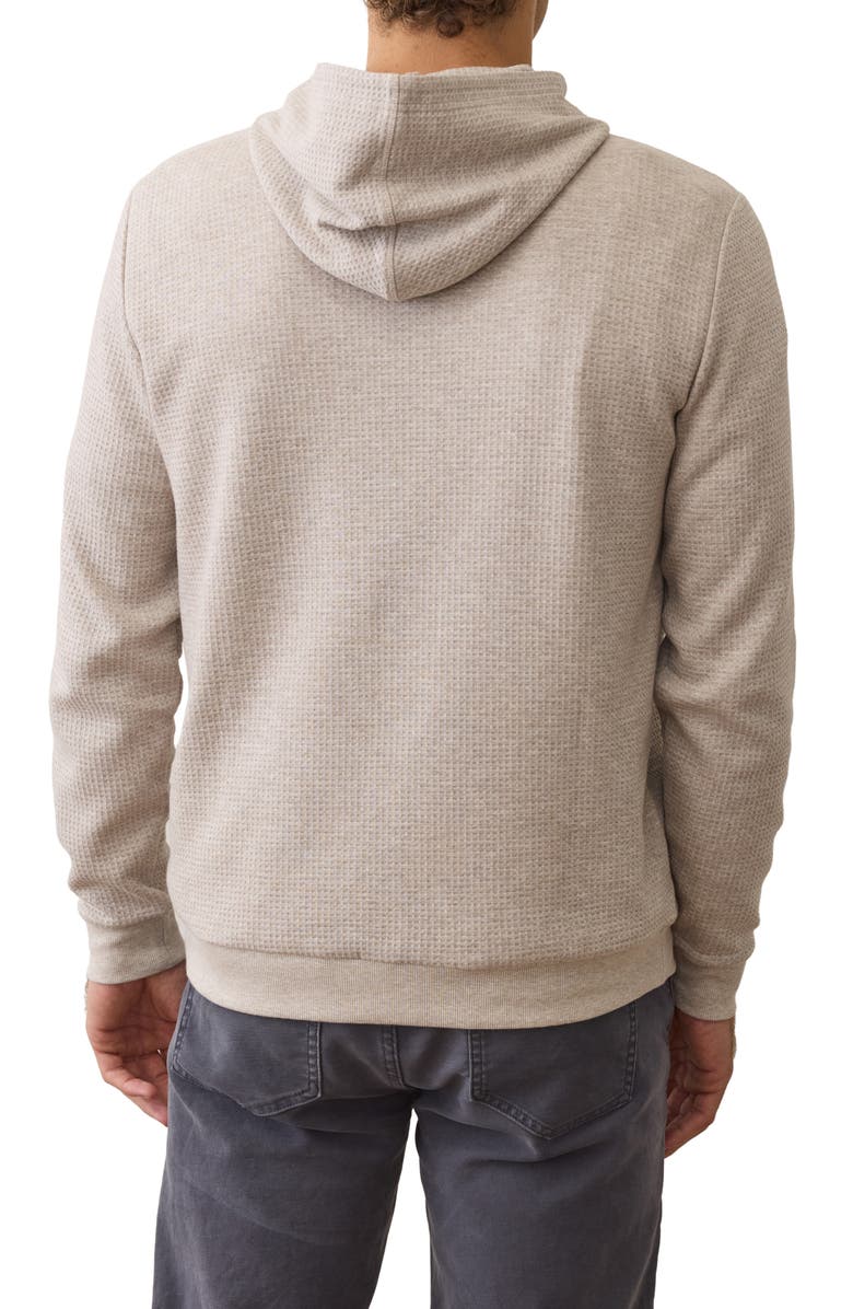 Marine Layer Waffle Knit Hoodie, Alternate, color, Oatmeal