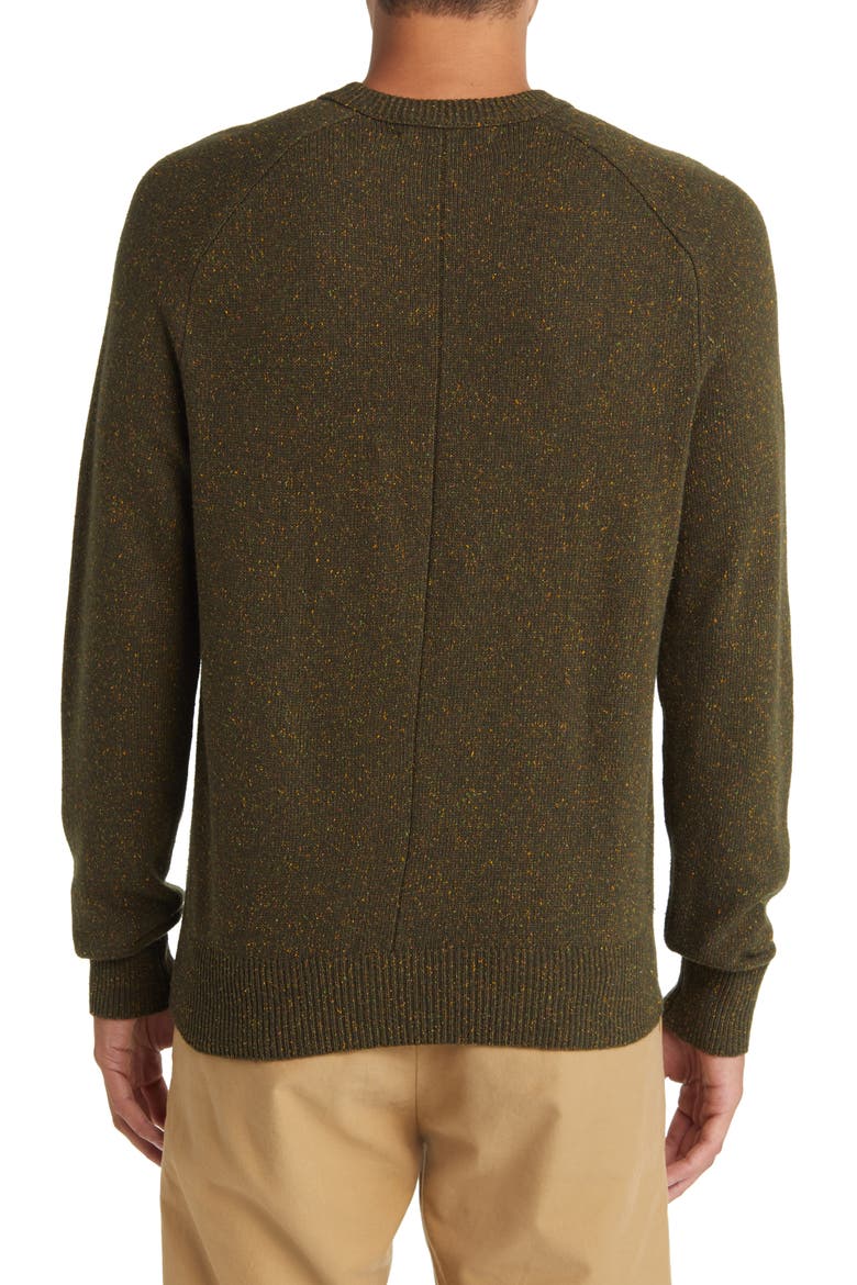 Donegal Wool Blend Sweater, Alternate, color, ARMY GREEN MULTI