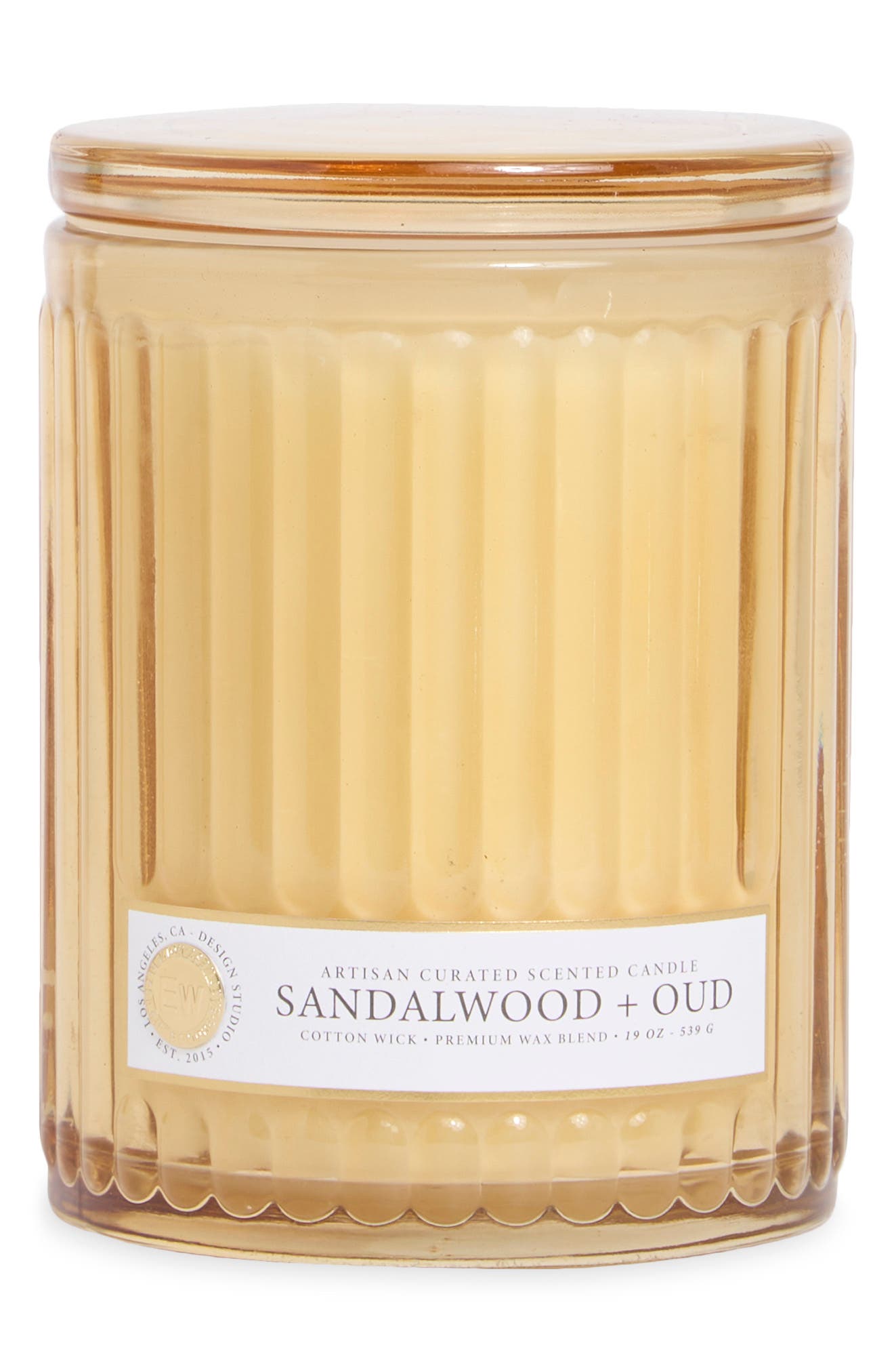Santal & Spiced Oud Ridged Candle