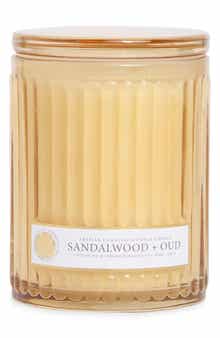 Santal & Spiced Oud Ridged Candle