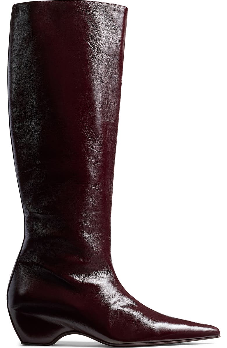 Khaite Sybil Pointed Toe Boot, Alternate, color, 531 Bordeaux