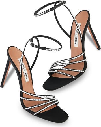 Mistica Crystal Embellished Ankle Strap Sandal