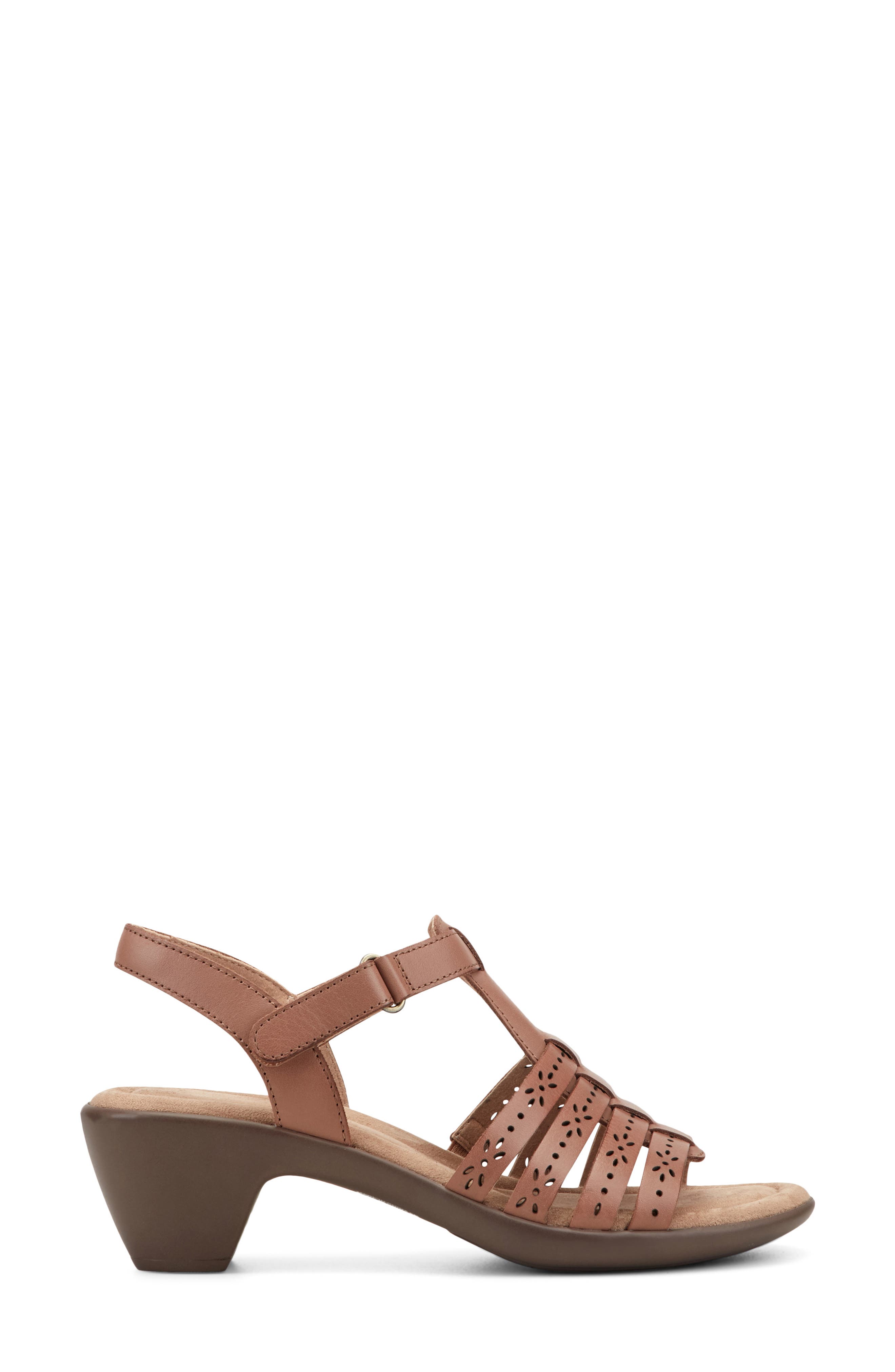 Easy Spirit Cortney Quarter Strap Sandal, Alternate, color, Medium Brown