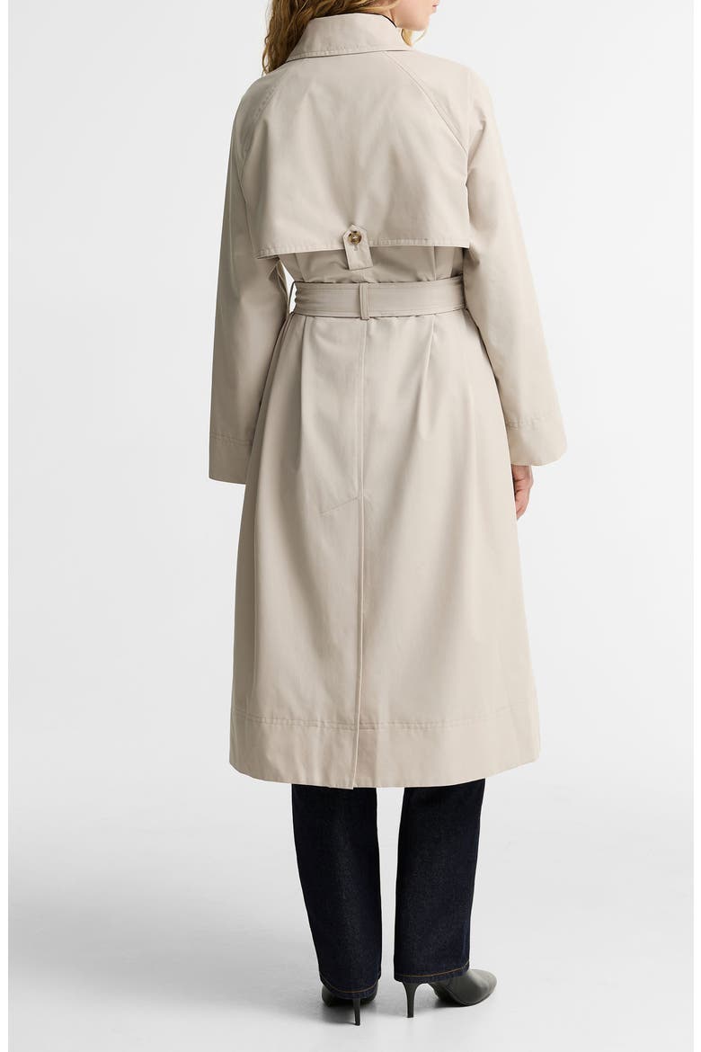 Antonella Showerproof Belted Coat, Alternate, color, MIST/ BIRCHWOOD DRESS