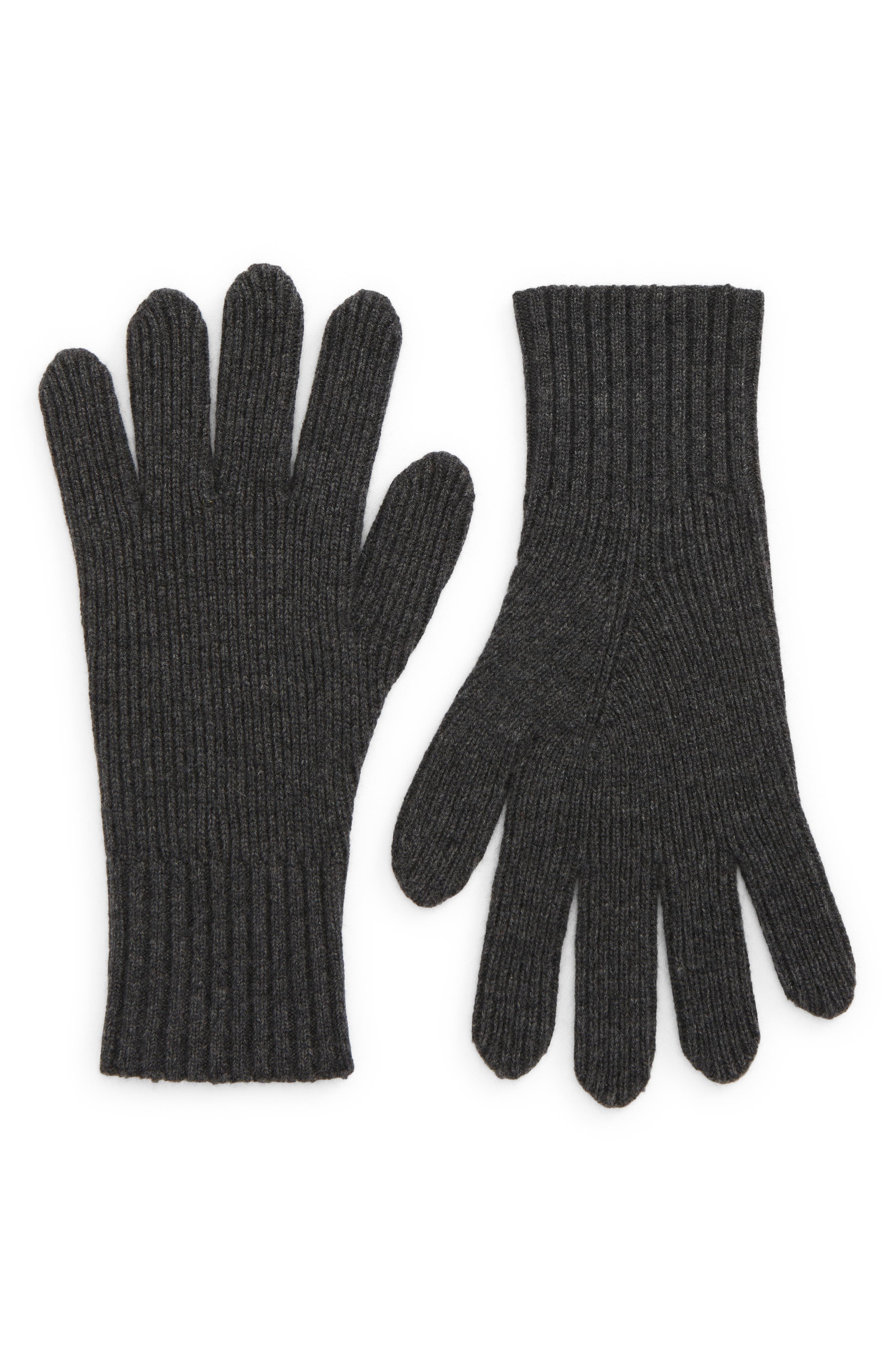 Vince Shaker Stitch Wool & Cashmere Gloves