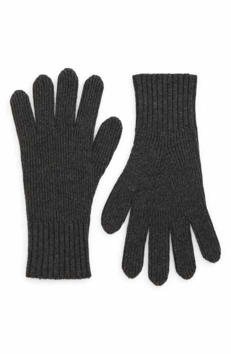 Vince Shaker Stitch Wool & Cashmere Gloves