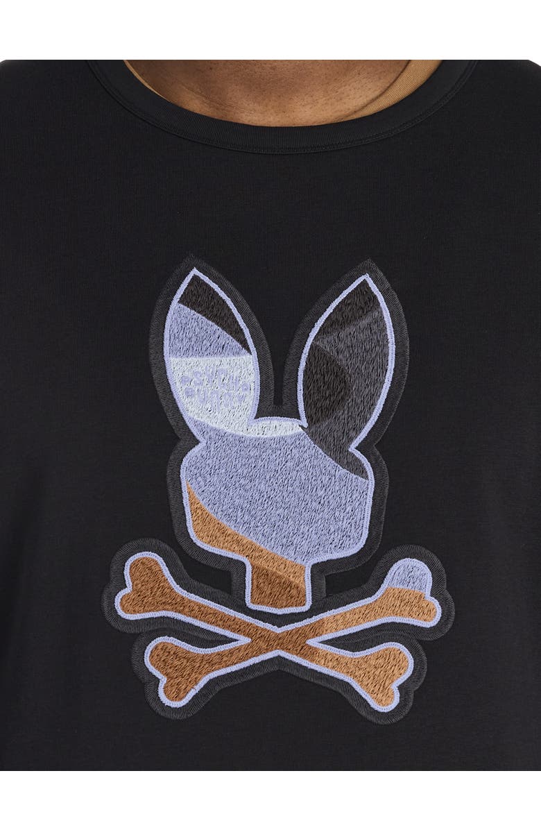 Psycho Bunny Big & Tall Dante Crewneck Sweatshirt, Alternate, color, Black