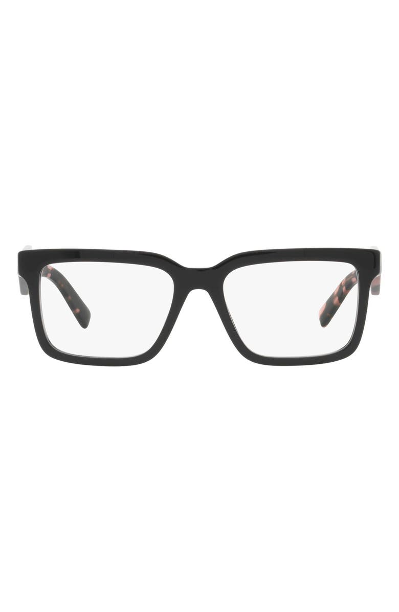 Prada 54mm Square Optical Glasses, Main, color, 