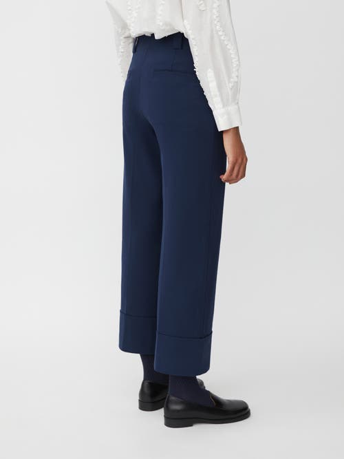 Masai Copenhagen Cropped Loose Leg Pants In Blue