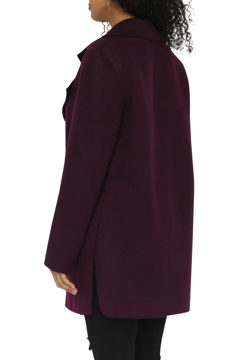 Oversize Wool Blend Coat, Alternate, color, DEEP PLUM
