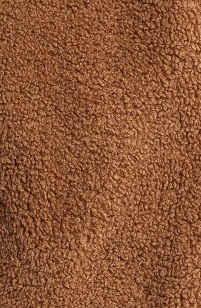 UGG<sup>®</sup> UGGbraid Half Zip Fleece Pullover, Alternate, color, Chestnut