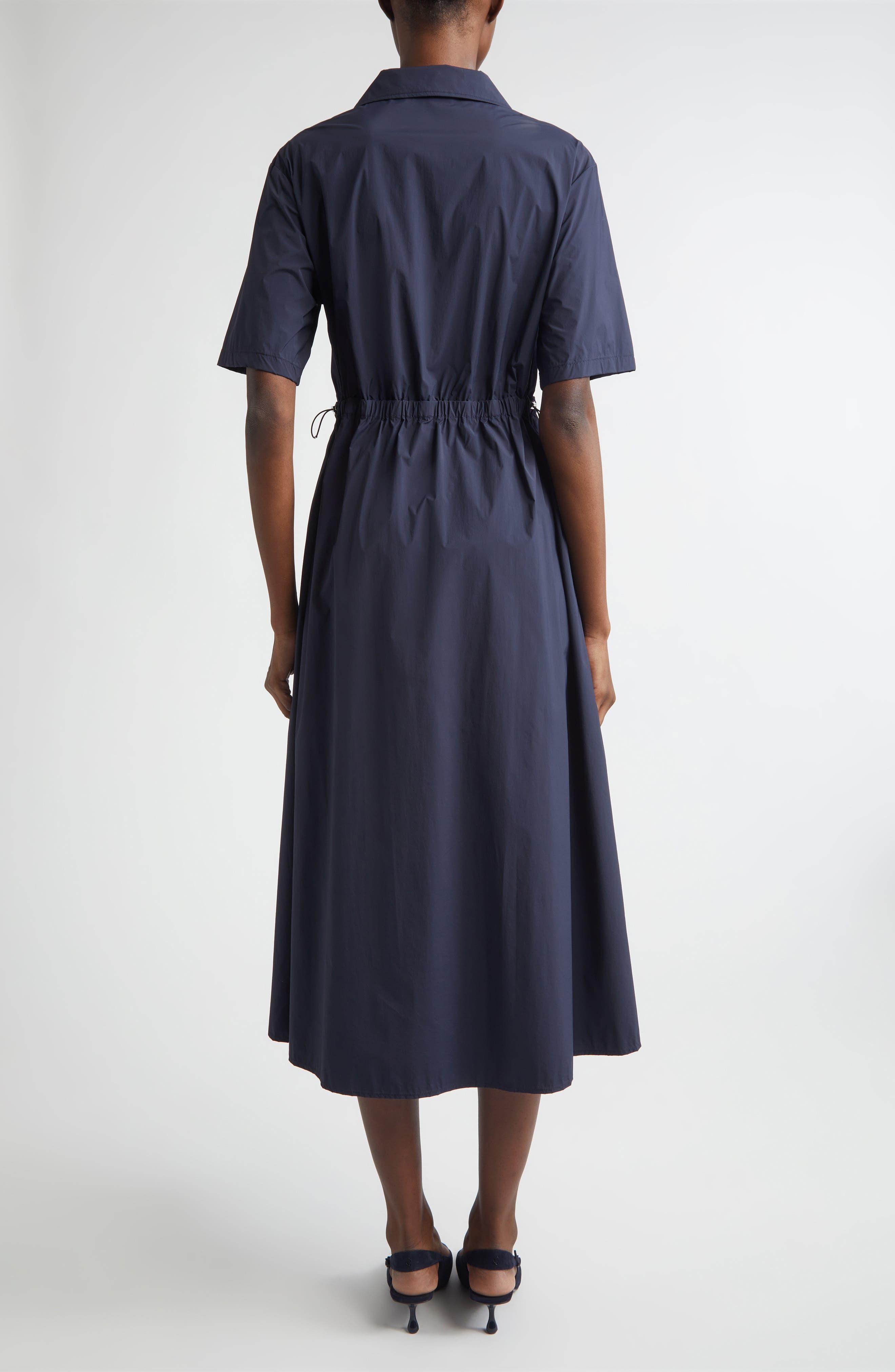 Stretch Nylon Midi Shirtdress - image 2