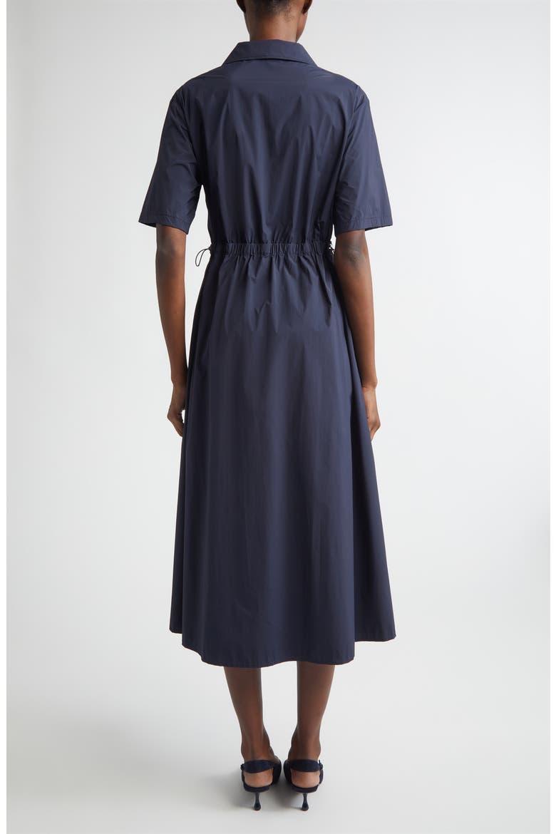 Stretch Nylon Midi Shirtdress, Alternate, color, 9201 NAVY
