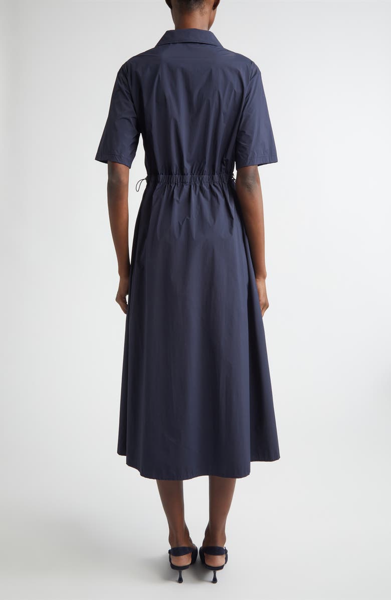 Herno Stretch Nylon Midi Shirtdress, Alternate, color, 9201 Navy