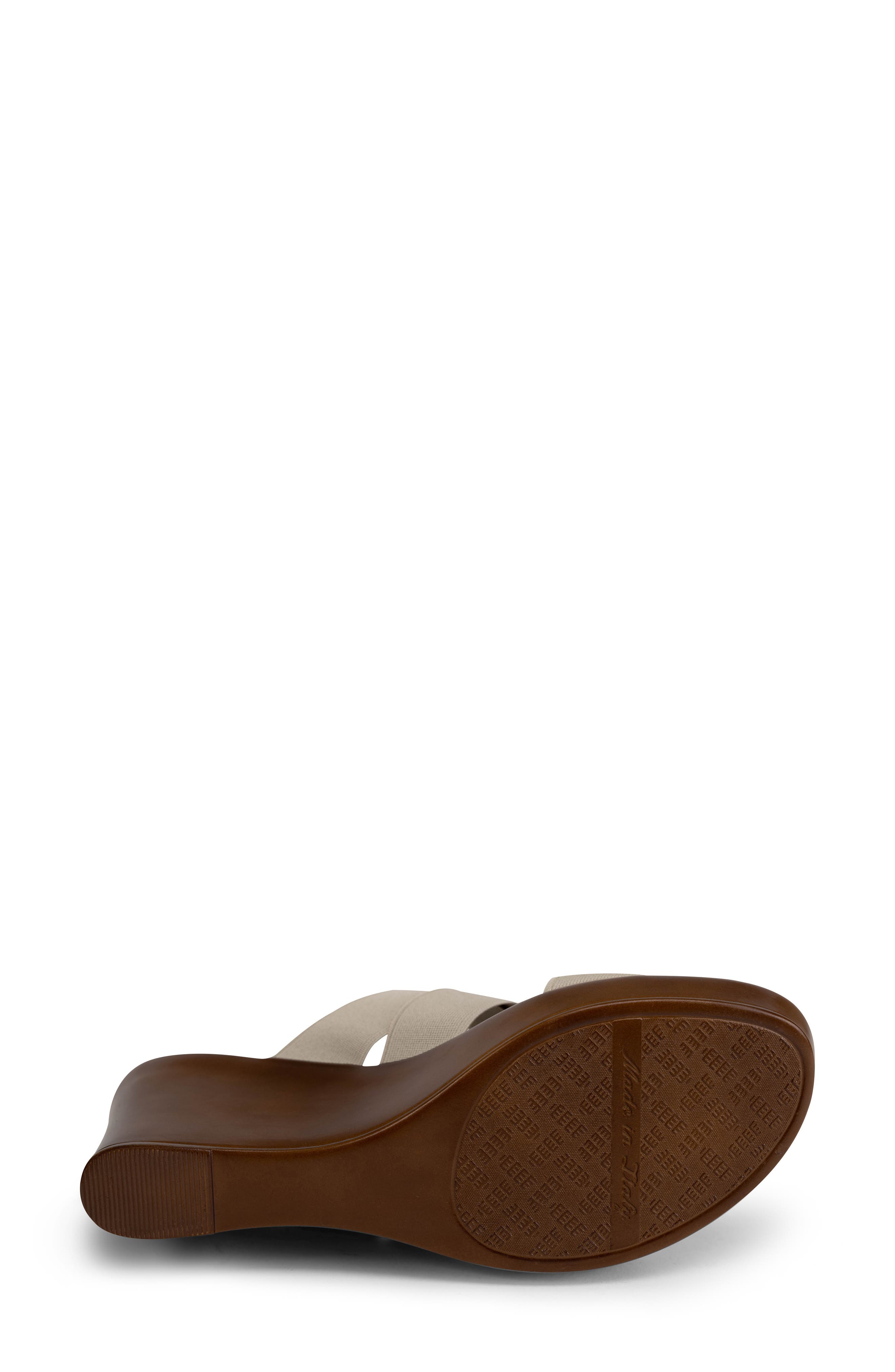 ITALIAN SHOEMAKERS Celsi Wedge Slide Sandal, Alternate, color, Taupe