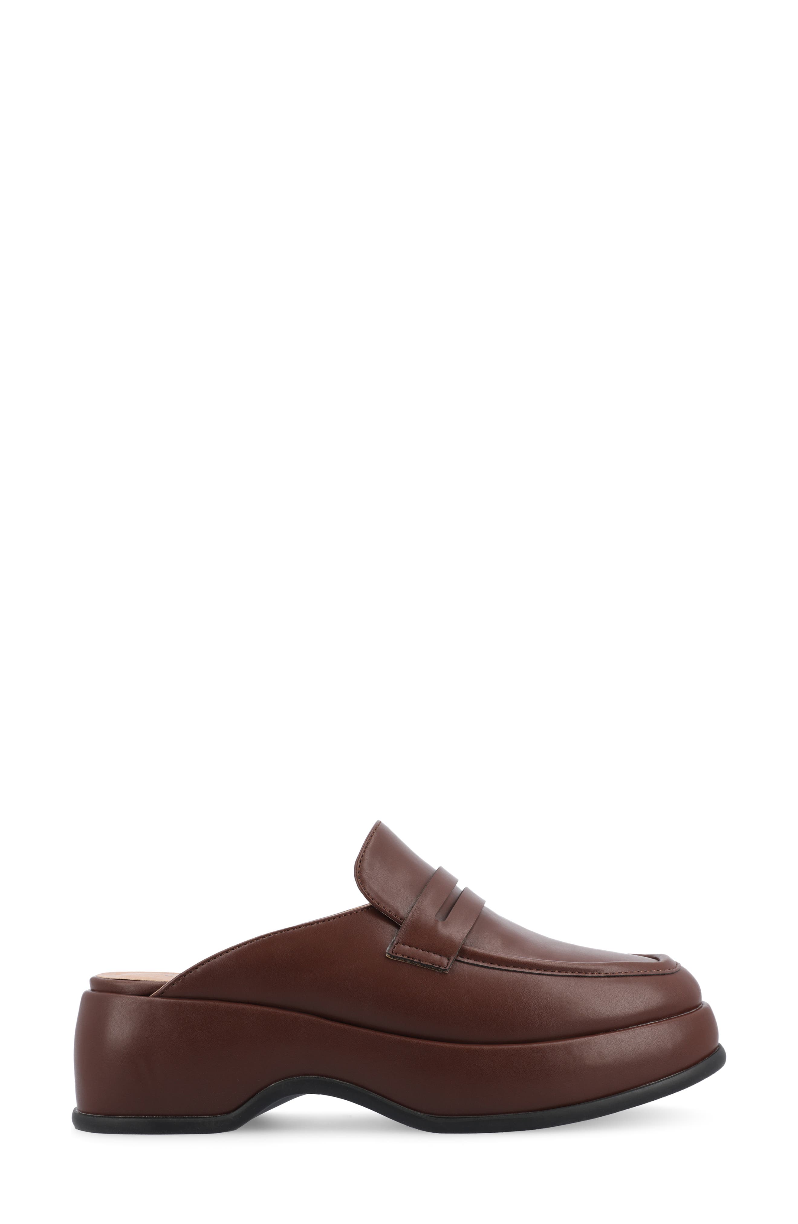 Journee Collection Antonia Loafer Mule, Alternate, color, Brown