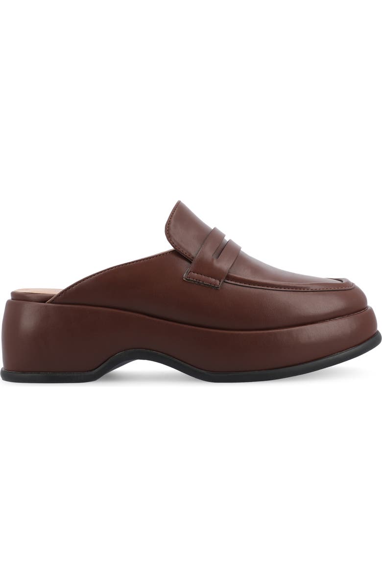 Journee Collection Antonia Loafer Mule, Alternate, color, Brown