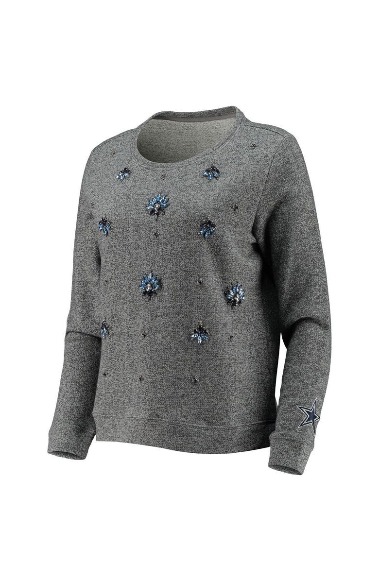 NFL Women's Gray Dallas Cowboys Amal Pullover Sweater, Alternate, color, Gray