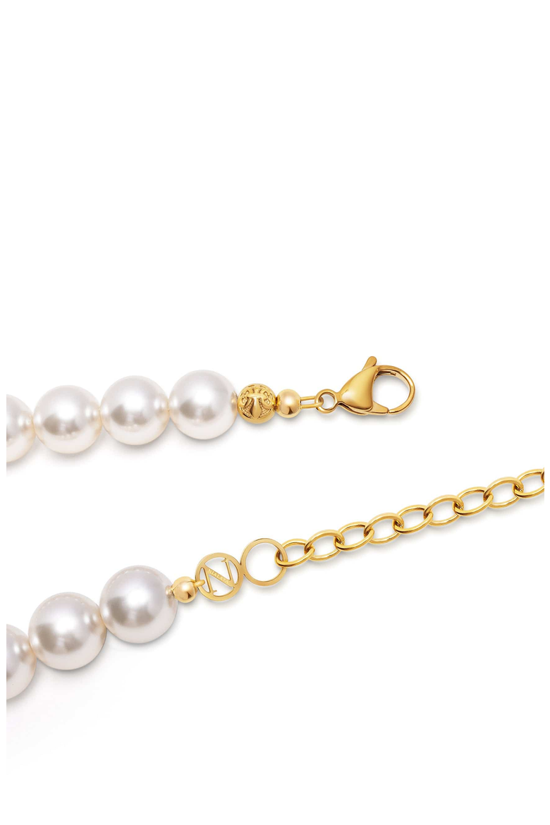 Chunky Pearl Choker Necklace, Alternate, color, Ivory