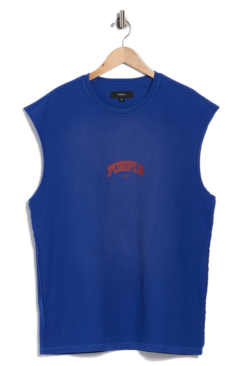 PURPLE BRAND Logo Textured Graphic Tank, Alternate, color,