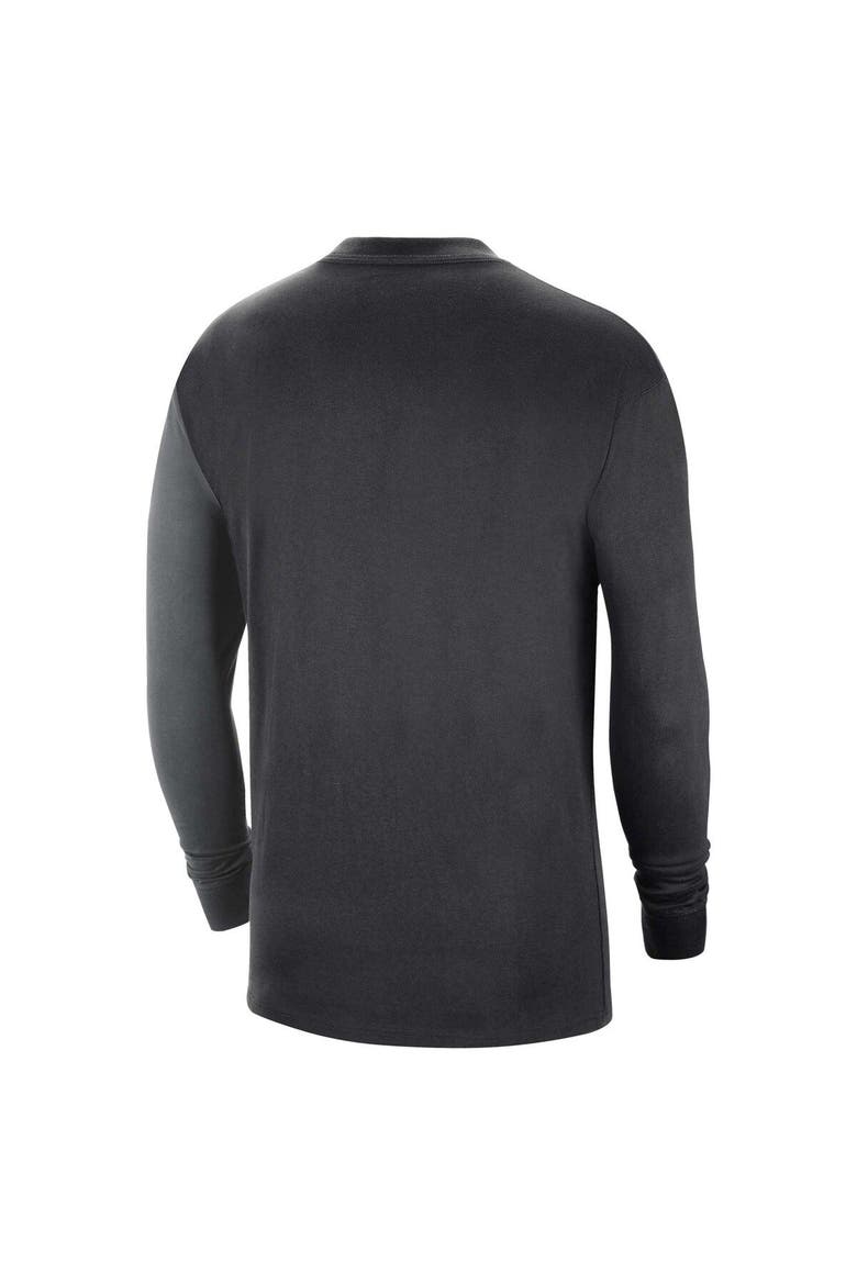 Men's Nike Black Miami Heat Courtside Versus Flight MAX90 Long Sleeve T-Shirt, Alternate, color, Black
