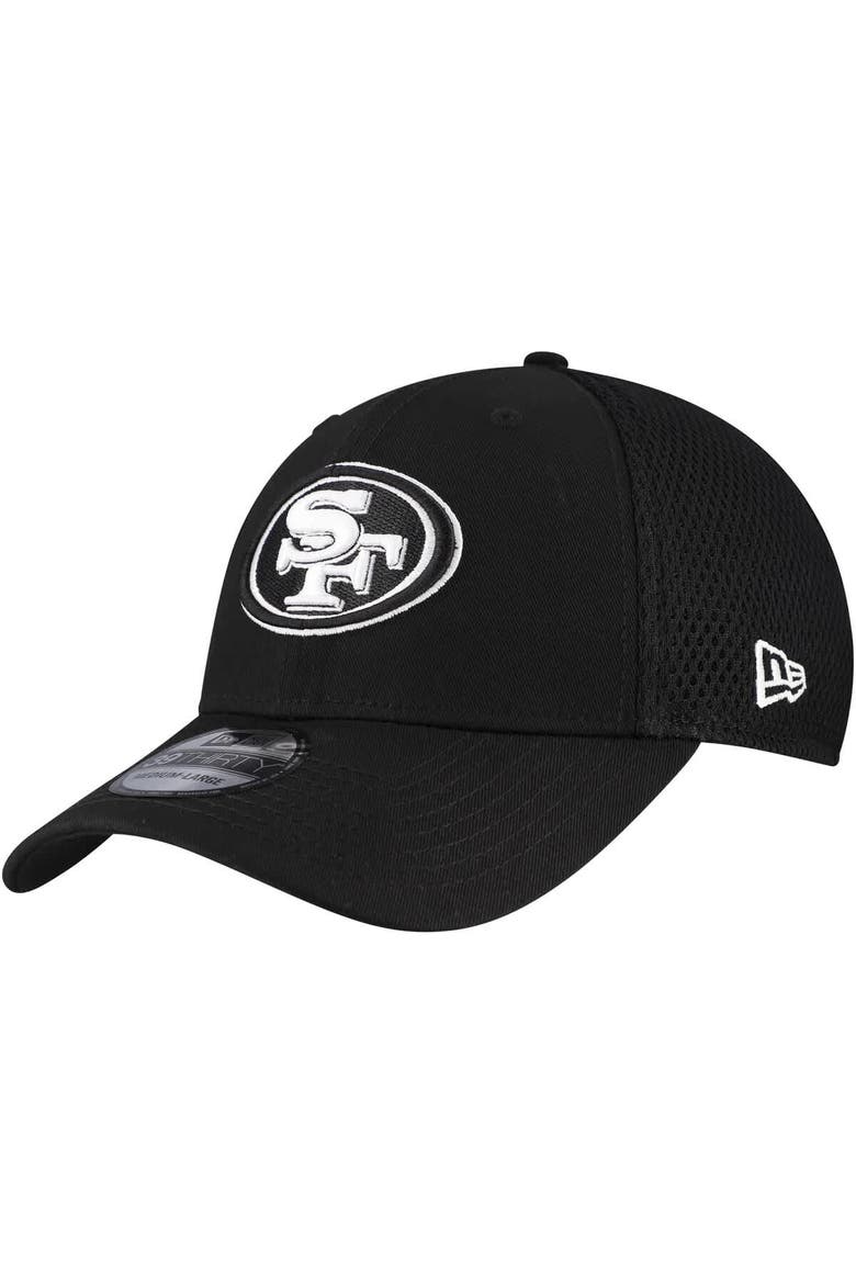 Men's New Era Black San Francisco 49ers Main Neo 39THIRTY Flex Hat, Alternate, color, Black