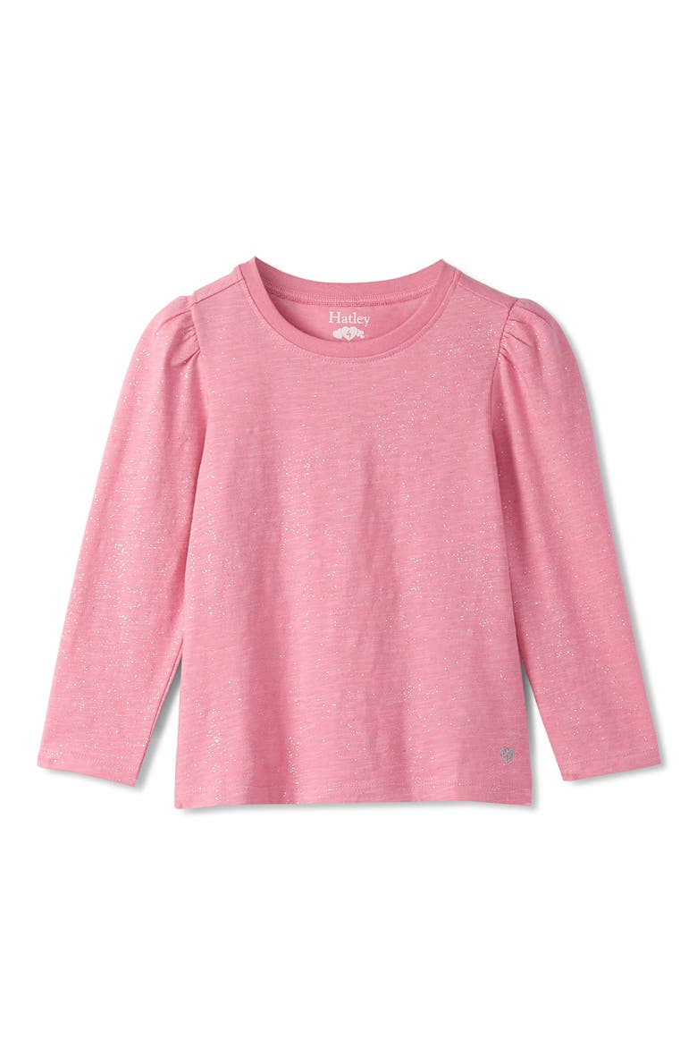 Kids' Sparkle Long Sleeve T-Shirt, Main, color, FLAMINGO PINK