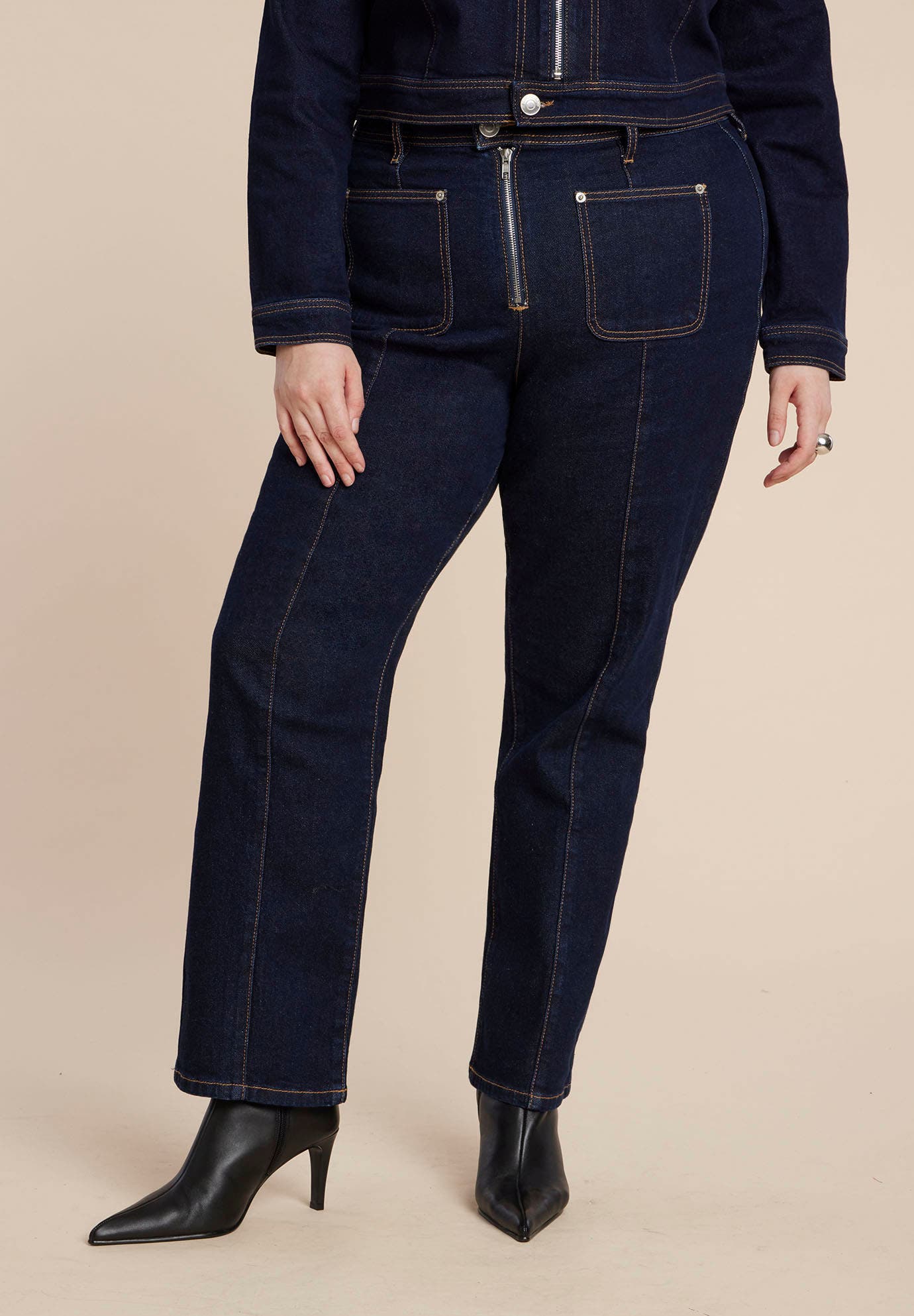 Zip Front Bootcut Jean - image 2