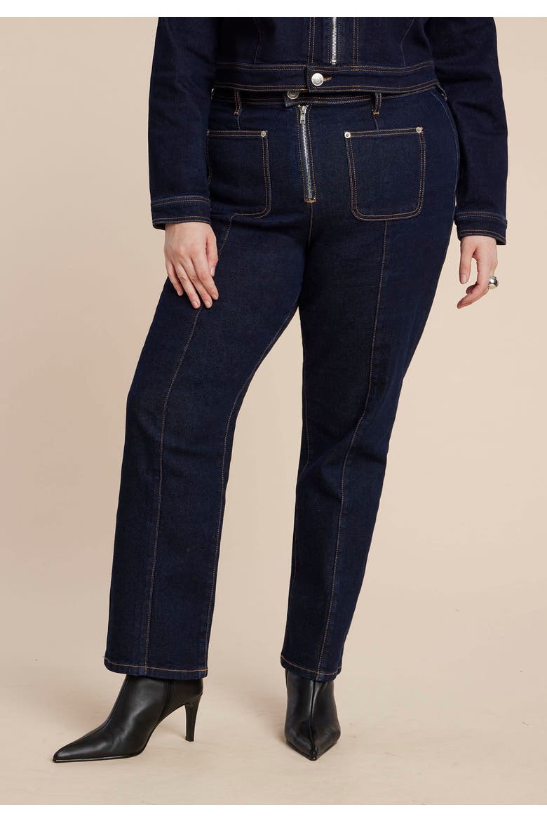 Zip Front Bootcut Jean, Alternate, color, TRUE DARK RINSE