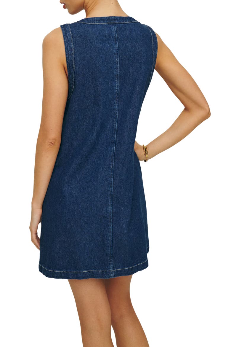 Tropez Sleeveless Denim Minidress, Alternate, color, SALINAS