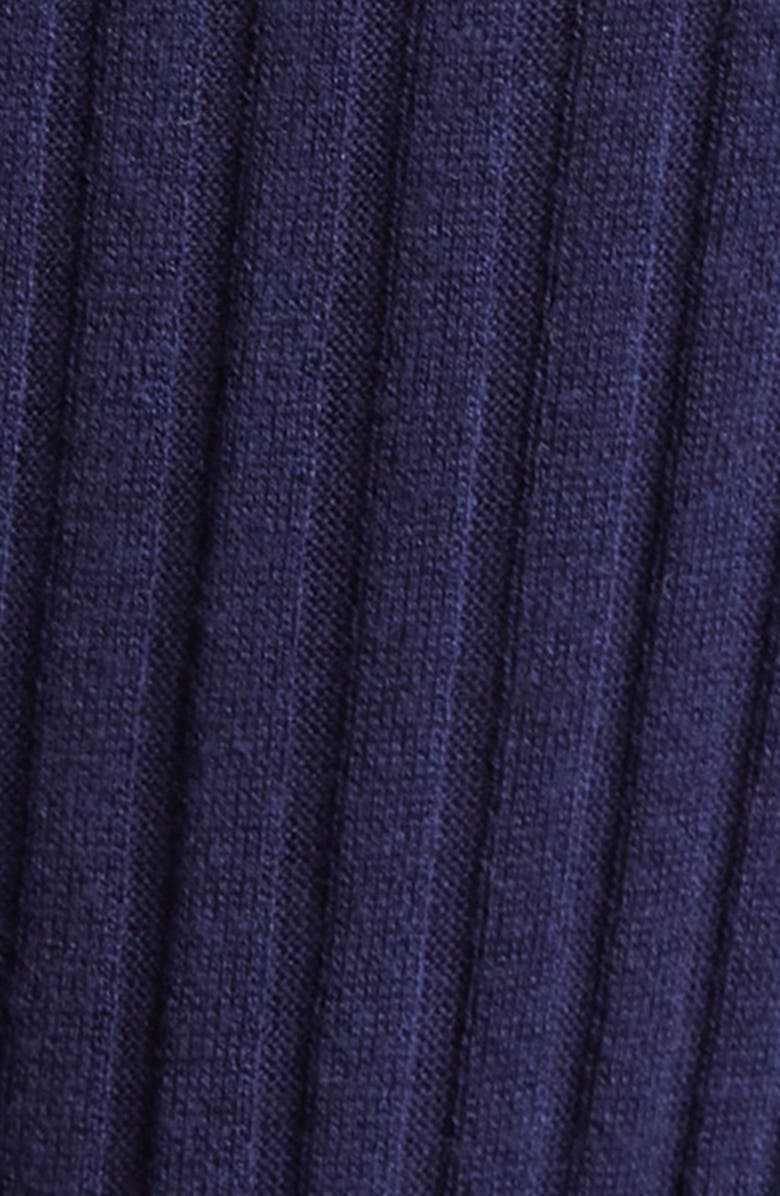 ATM Anthony Thomas Melillo Split Neck Cotton & Silk Rib Dress, Alternate, color, 