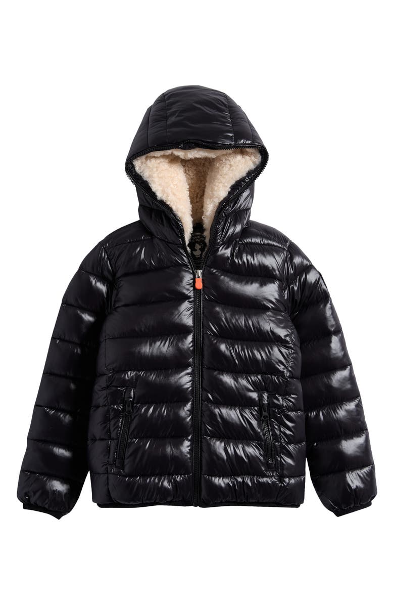 Save The Duck Kids' Gavin Water Repellent Hooded Puffer Jacket, Main, color, 