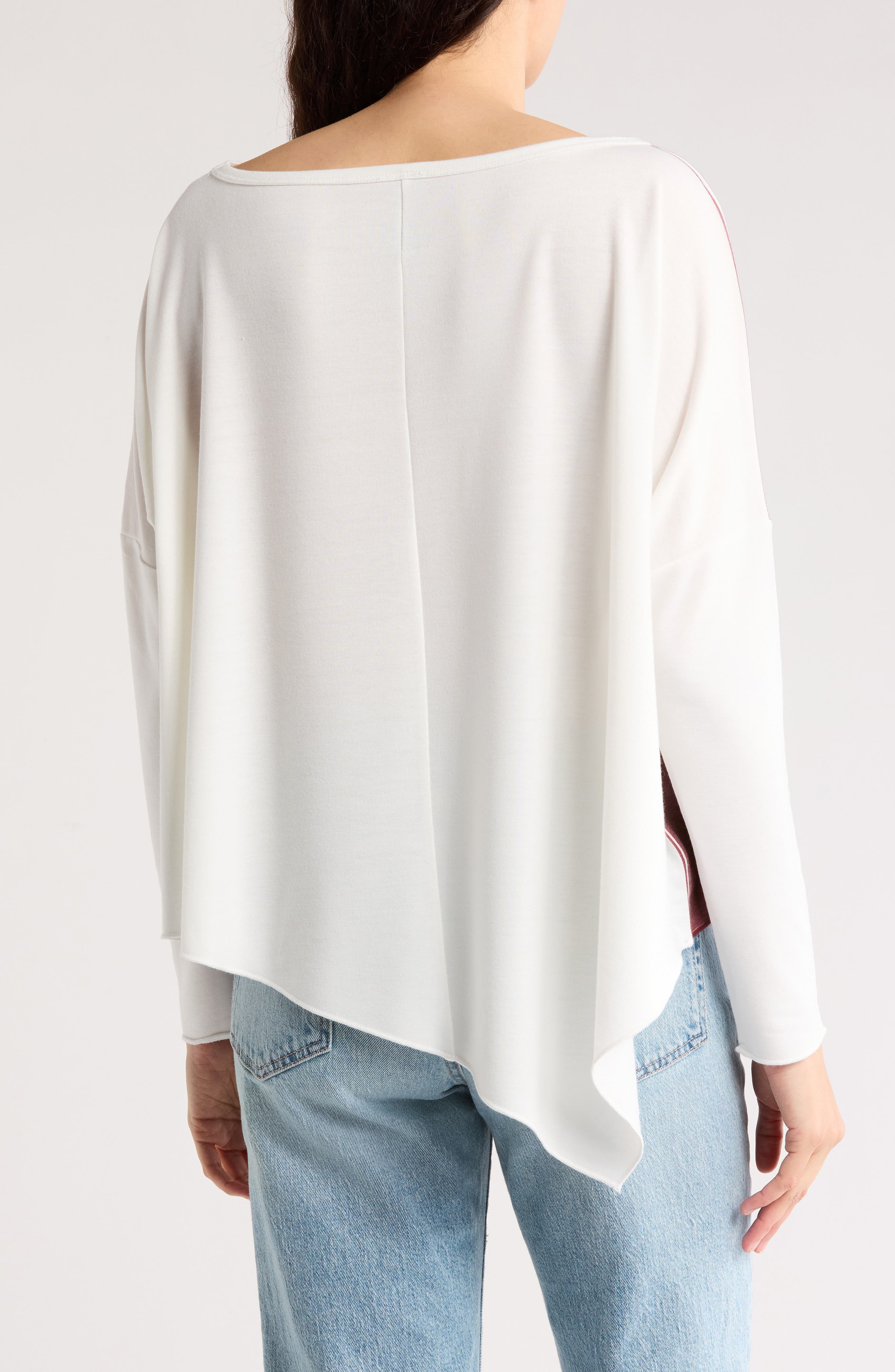 Asymmetric Dolman Sleeve Sweater - image 4