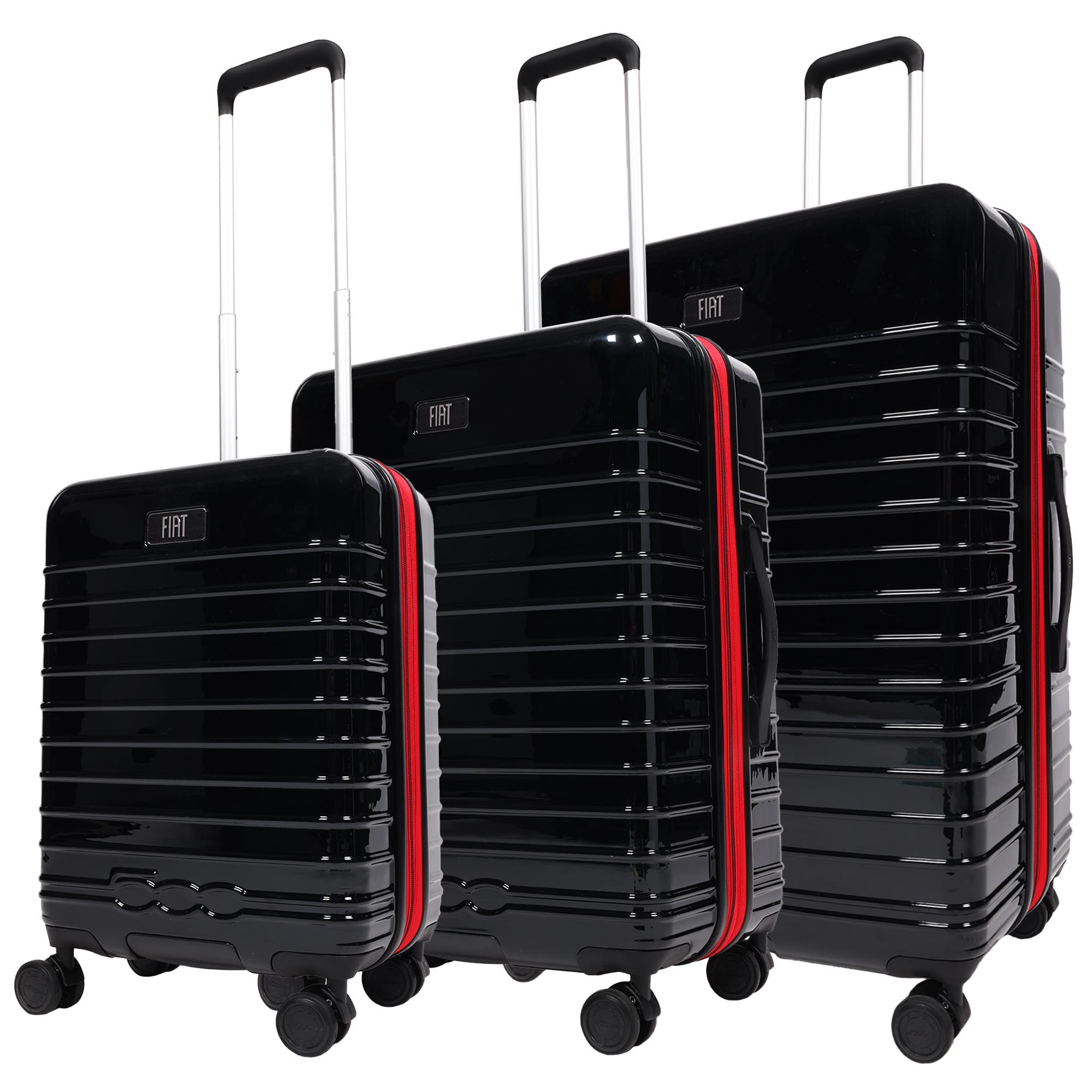 FUL / FIAT 3-Piece Expandable Hardside Spinner Luggage Set 22", 26.5", 31.5", Main, color, Black
