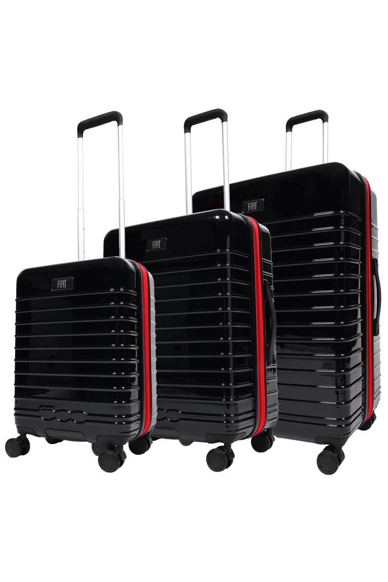 3-Piece Expandable Hardside Spinner Luggage Set 22", 26.5", 31.5", Main, color, BLACK
